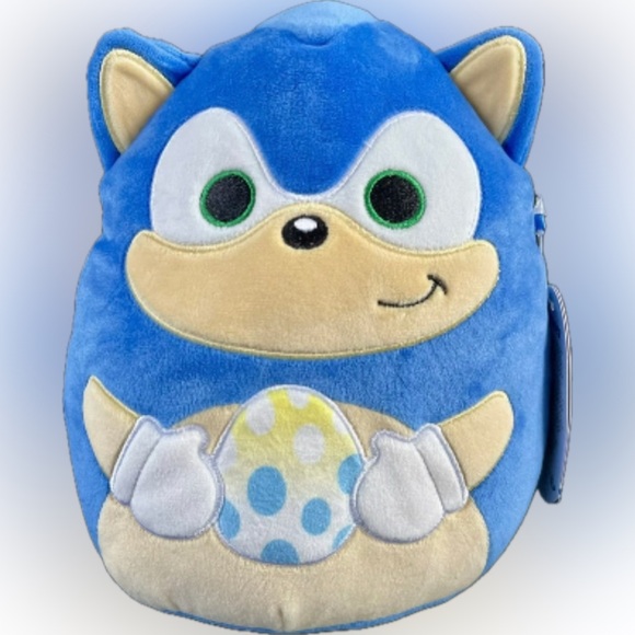 Squishmallow- Sonic Blue Plush Toy with Smiling Face - Picture 1 of 5